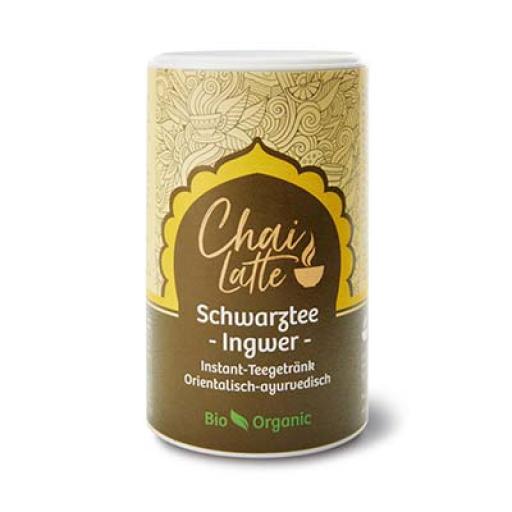 Chai Latte Black Tea with Ginger, Organic, 220g